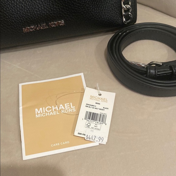 Michael Kors Black Chain Crossbody Bag - Picture 6 of 12